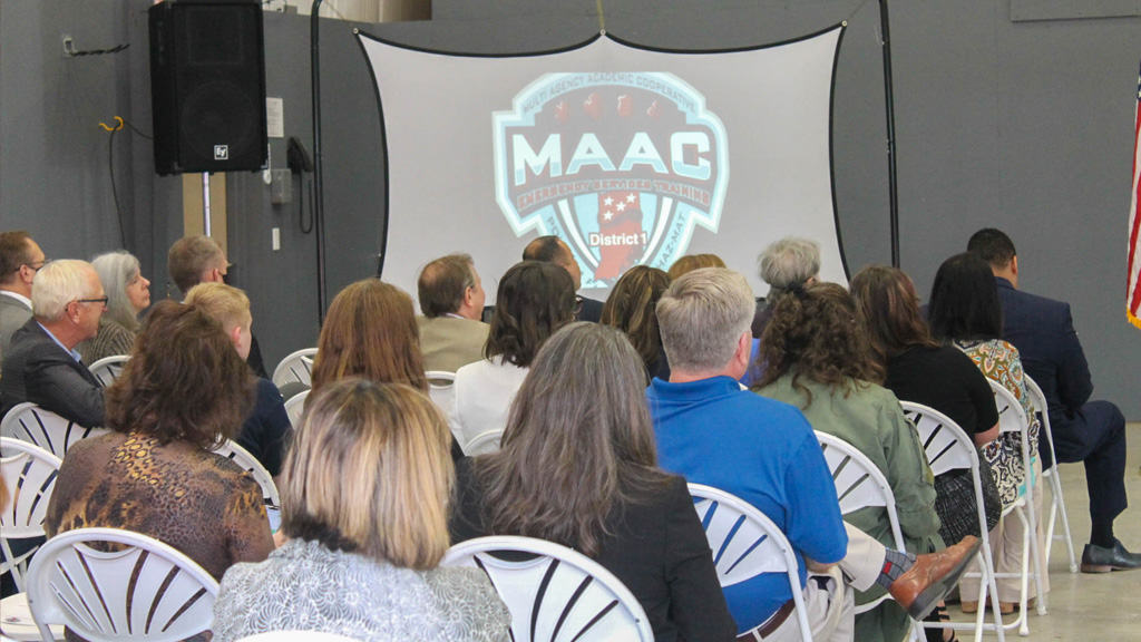 Mike Andrade attended the dedication of The Tactical Building and the Ed Charbonneau Virtual Reality Classrooms at the MAAC Foundation