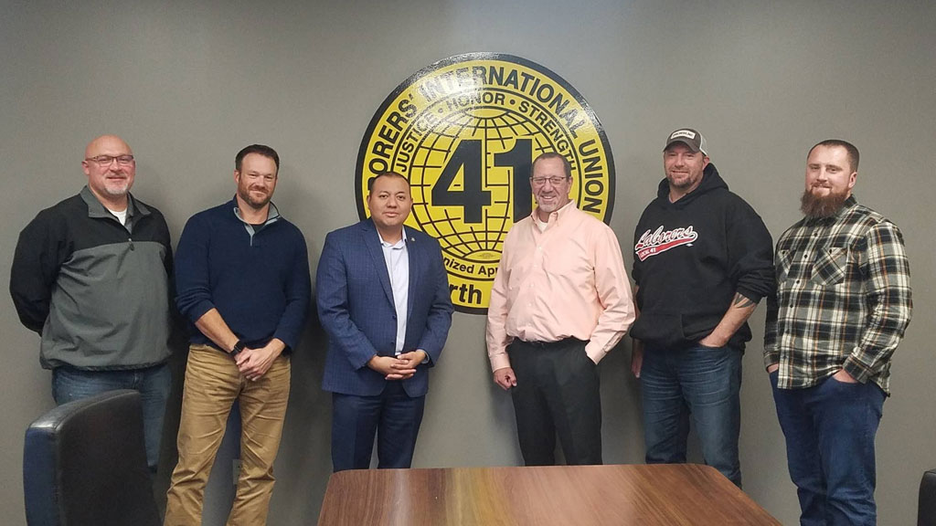 Mike Andrade had the opportunity to have lunch with Laborers’ Local 41 in Munster to discuss current and upcoming legislation