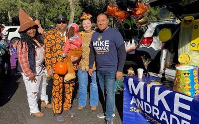 Mike Andrade Participated in the Wicker Park Trunk or Treat Event