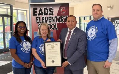 Mike Andrade celebrated James B. Eads Elementary School for being named a 2022 National Blue Ribbon School by the U.S. Department of Education