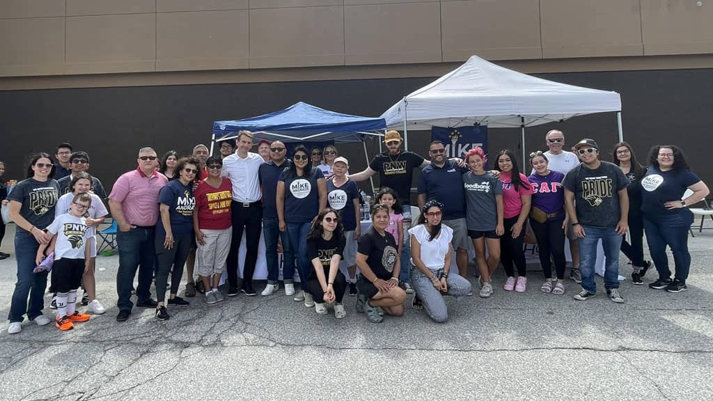 Mike Andrade held a 2022 back-to-school backpack giveaway