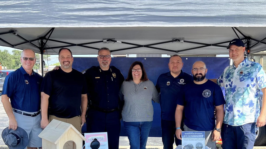 Mike Andrade hosted a Munster Police Department K-9 Unit fundraiser