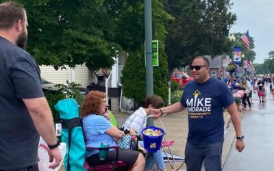 Mike Andrade walked in the Celebrate Schererville Parade